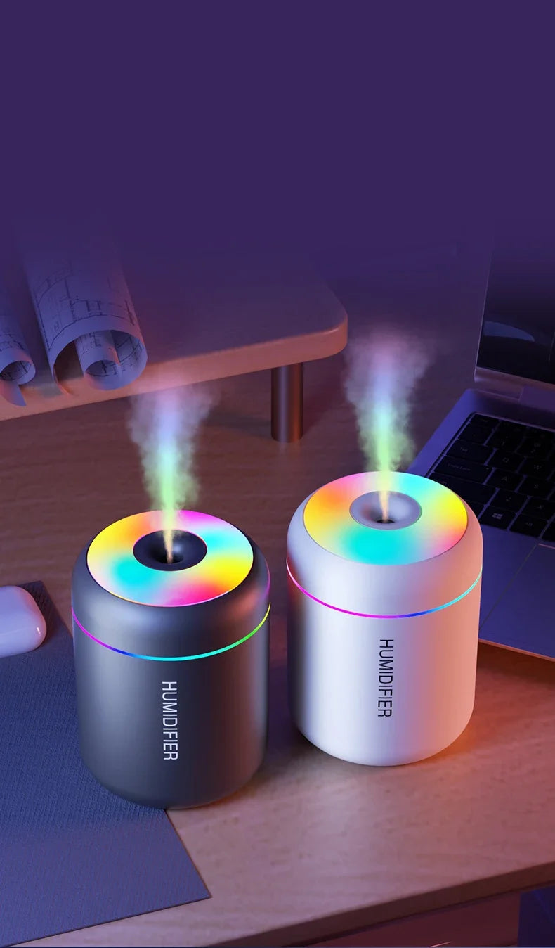 180ml Mini USB Aroma Diffuser & Air Humidifier w/ LED Lights