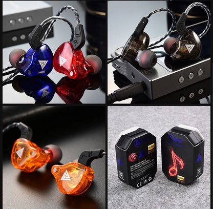 QKZ AK6 HiFi In-Ear Monitor Earbuds with Mic