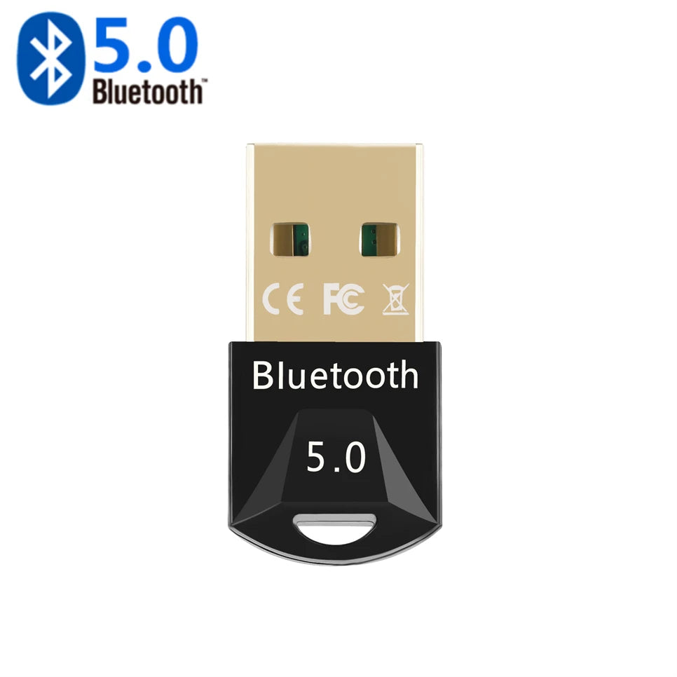 Bluetooth 5.0 USB Adapter & Receiver | High Speed Wireless Dongle for PC