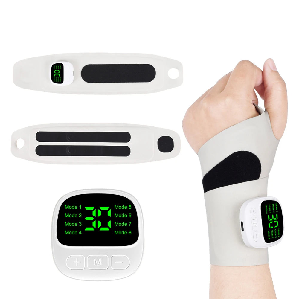 8 Mode Cordless EMS Wrist Massager | Carpal Tunnel & Tenosynovitis Relief Device