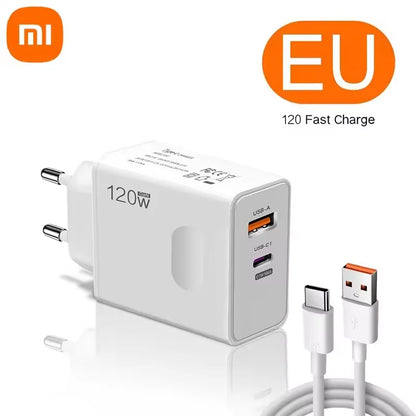 Original Xiaomi 120W PD Super Fast USB-C Charger Adapter