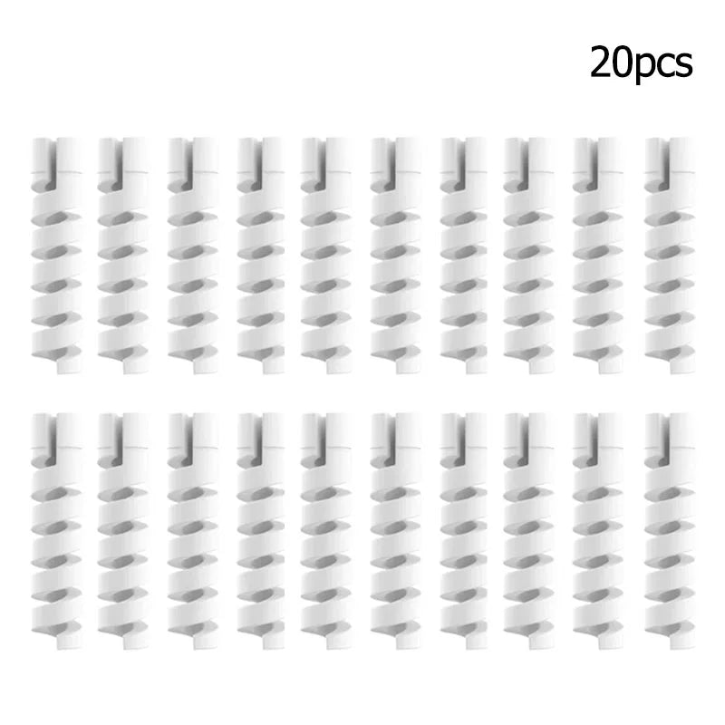 10pcs Silicone Cable Protectors | Spiral Cord Savers for USB Charger Cables