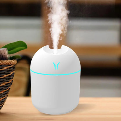 250ml USB Mini Ultrasonic Humidifier & Essential Oil Diffuser (LED)