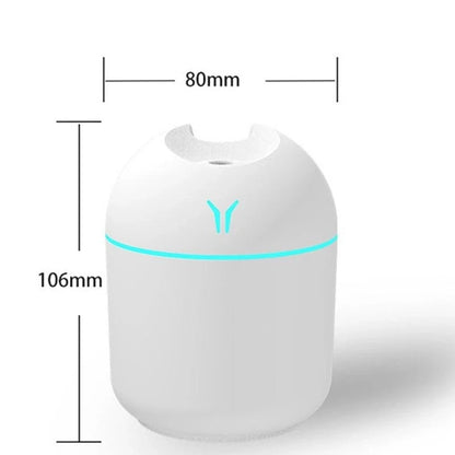 250ml USB Mini Ultrasonic Humidifier & Essential Oil Diffuser (LED)
