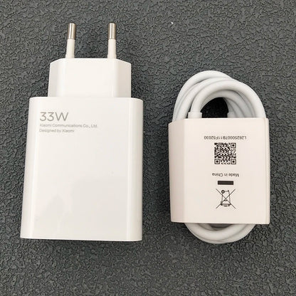 Original Xiaomi 33W Turbo Fast Charger Adapter (EU Plug)