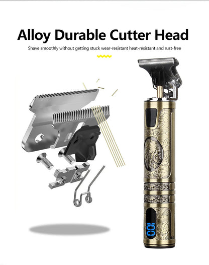 T9 LCD Precision Hair Trimmer and Clipper for Men
