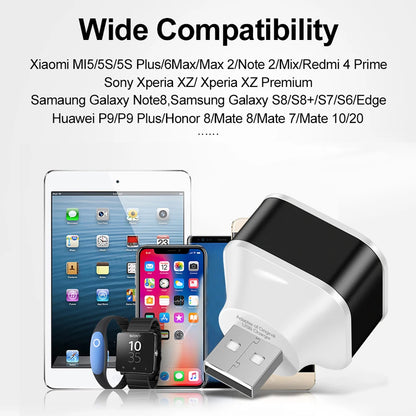 3-in-1 USB Hub Splitter | 3 Port USB 2.0/3.0 Adapter Extender for PC/Car