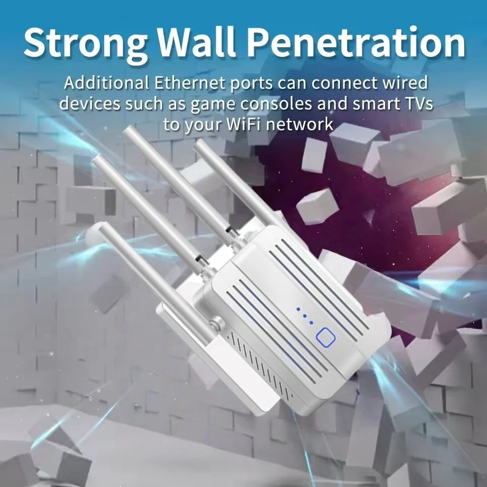 300Mbps 2.4G WiFi Repeater & Range Extender | Wireless Signal Booster for Home