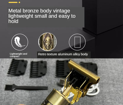 T9 Cordless Hair Trimmer & Shaver (Electric Barber Razor)