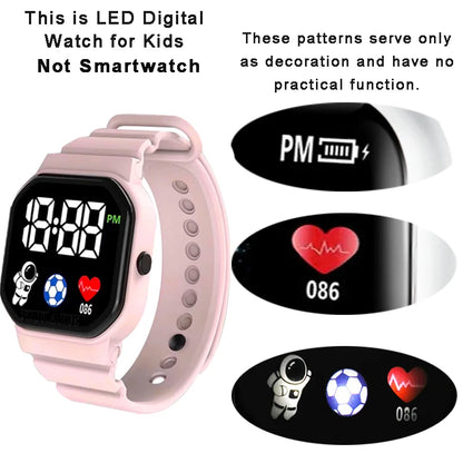 Digital LED Watch | Silicone Strap Electronic Wristwatch