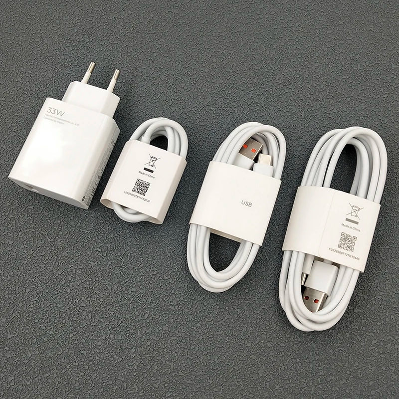 Original Xiaomi 33W Turbo Fast Charger Adapter (EU Plug)