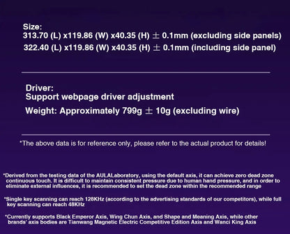 AULA HERO 68HE Customizable Mechanical Keyboard | RGB Backlit, Magnetic Switches