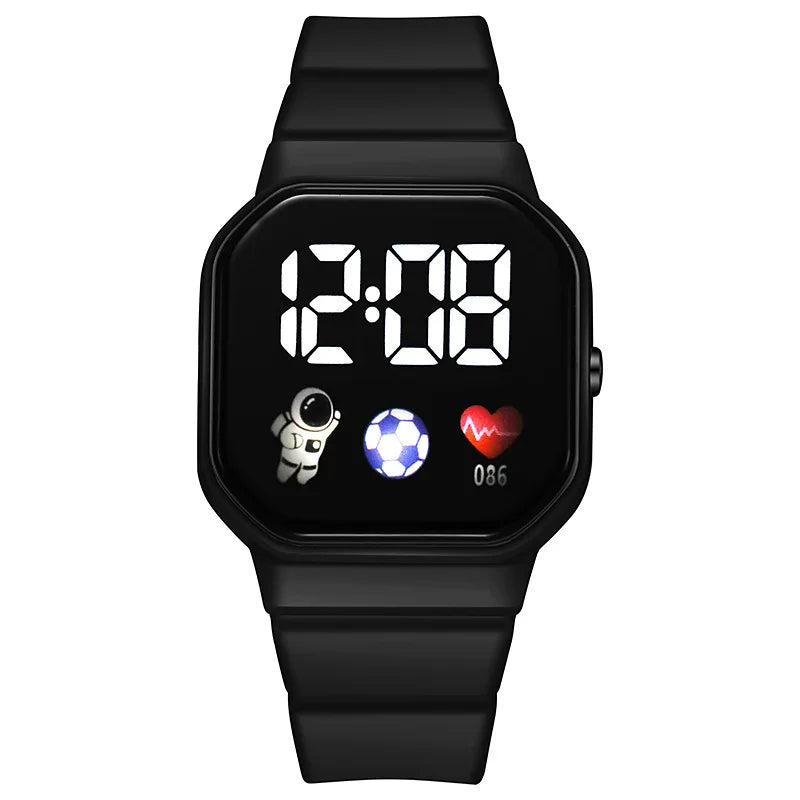 Digital LED Watch | Silicone Strap Electronic Wristwatch