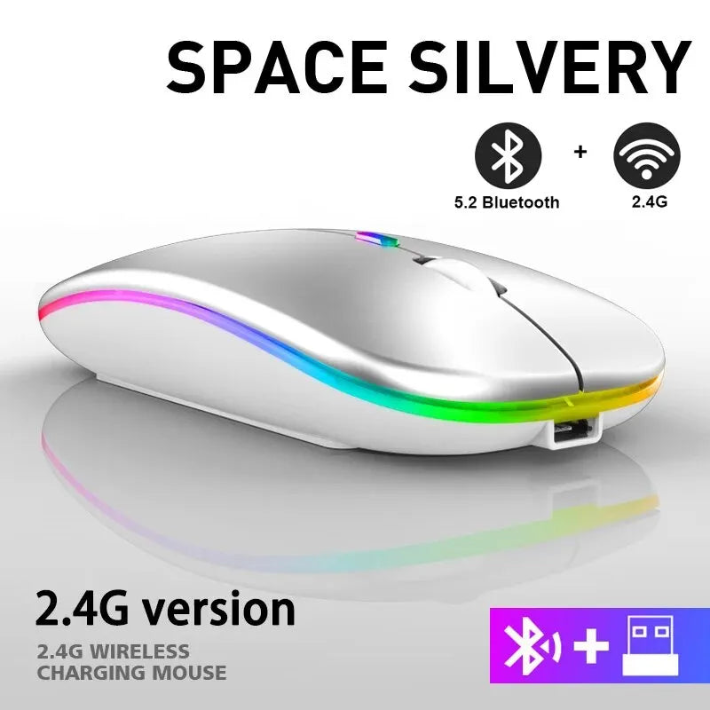 Rechargeable RGB Wireless Gaming Mouse (Ergonomic, 3600 DPI)