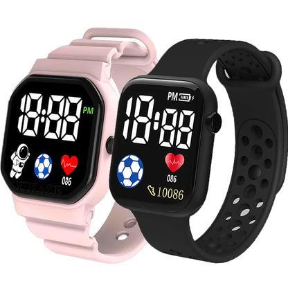 Digital LED Watch | Silicone Strap Electronic Wristwatch