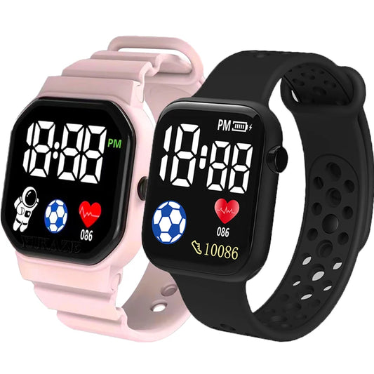 Digital LED Watch | Silicone Strap Electronic Wristwatch