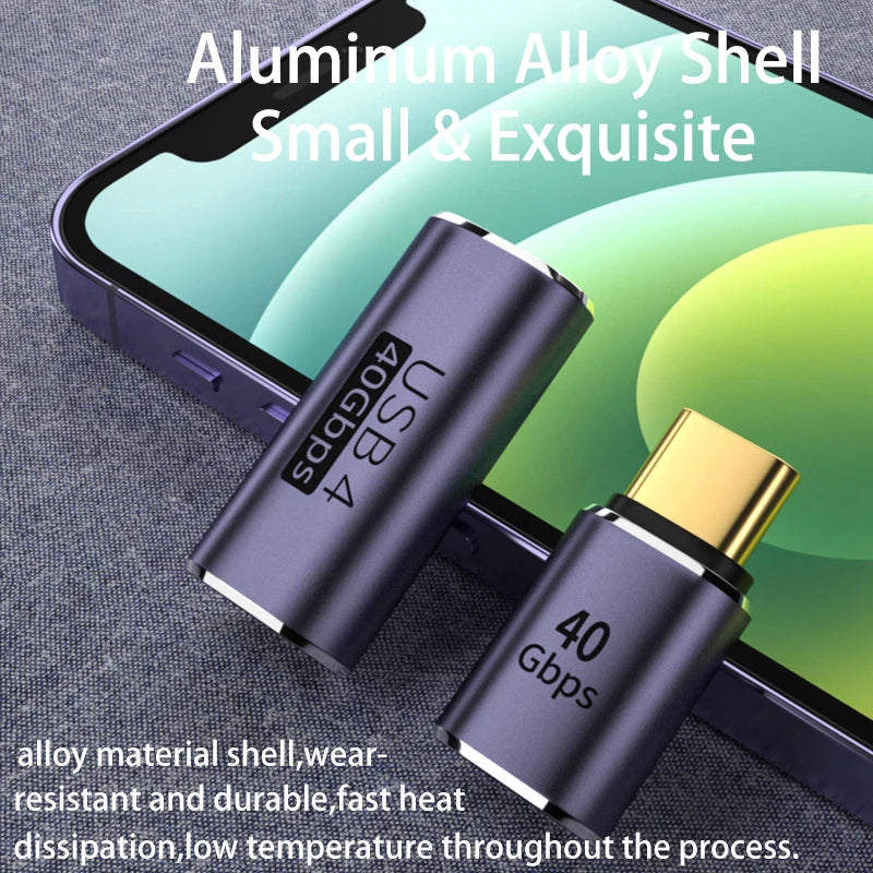 USB-C OTG Adapter (100W PD, 40Gbps, 8K 60Hz) for MacBook/PC