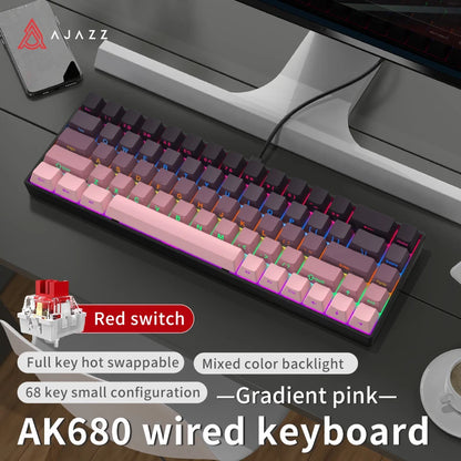 AJAZZ AK680 Mechanical Gaming Keyboard (Hot Swap / Wireless)