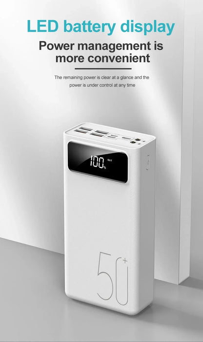 30000mAh/40000mAh Power Bank | Portable QC Fast Charging External Battery