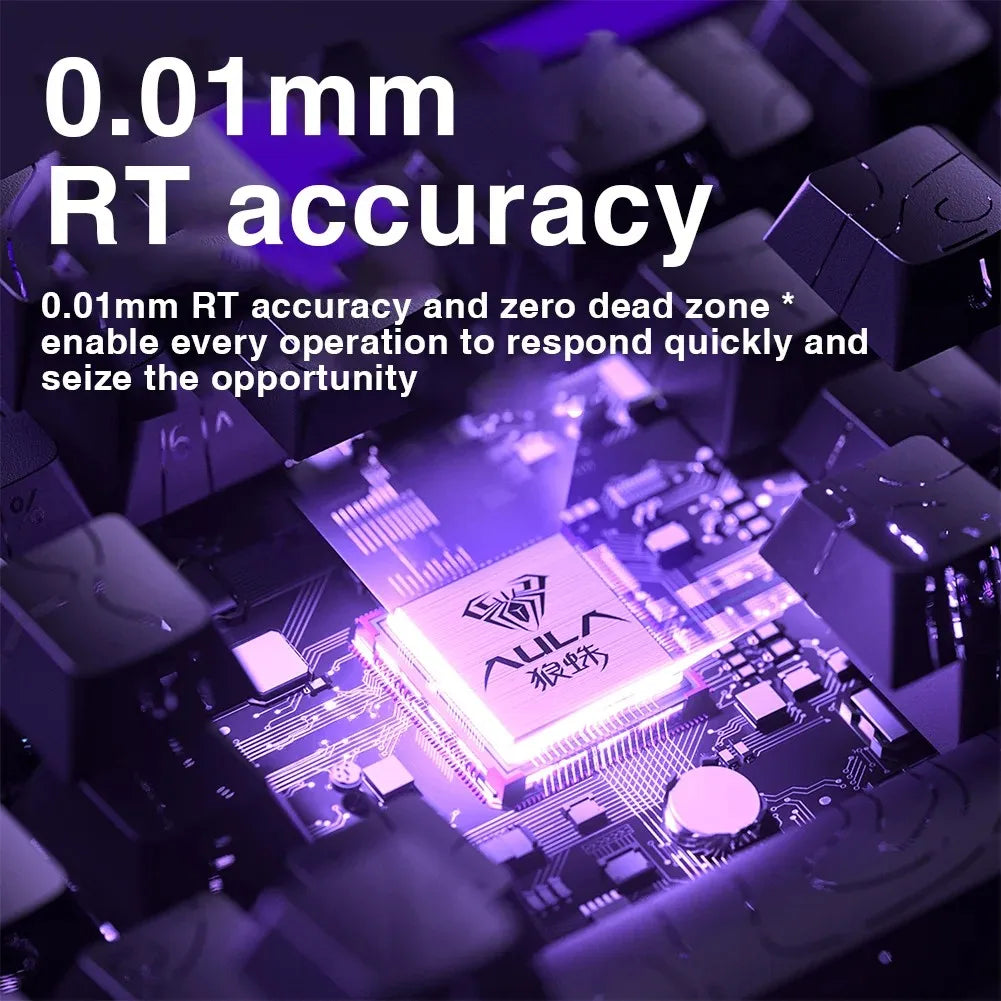 AULA HERO 68HE Customizable Mechanical Keyboard | RGB Backlit, Magnetic Switches