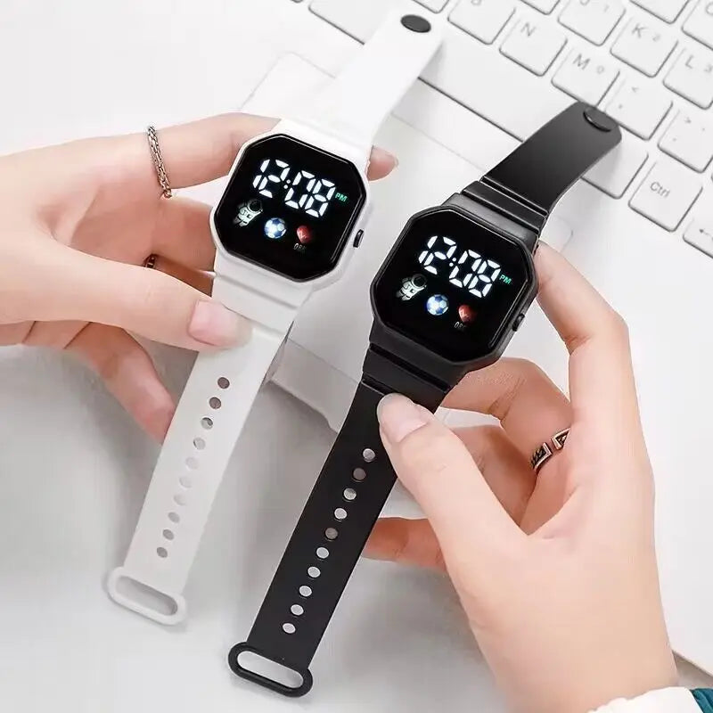 Digital LED Watch | Silicone Strap Electronic Wristwatch