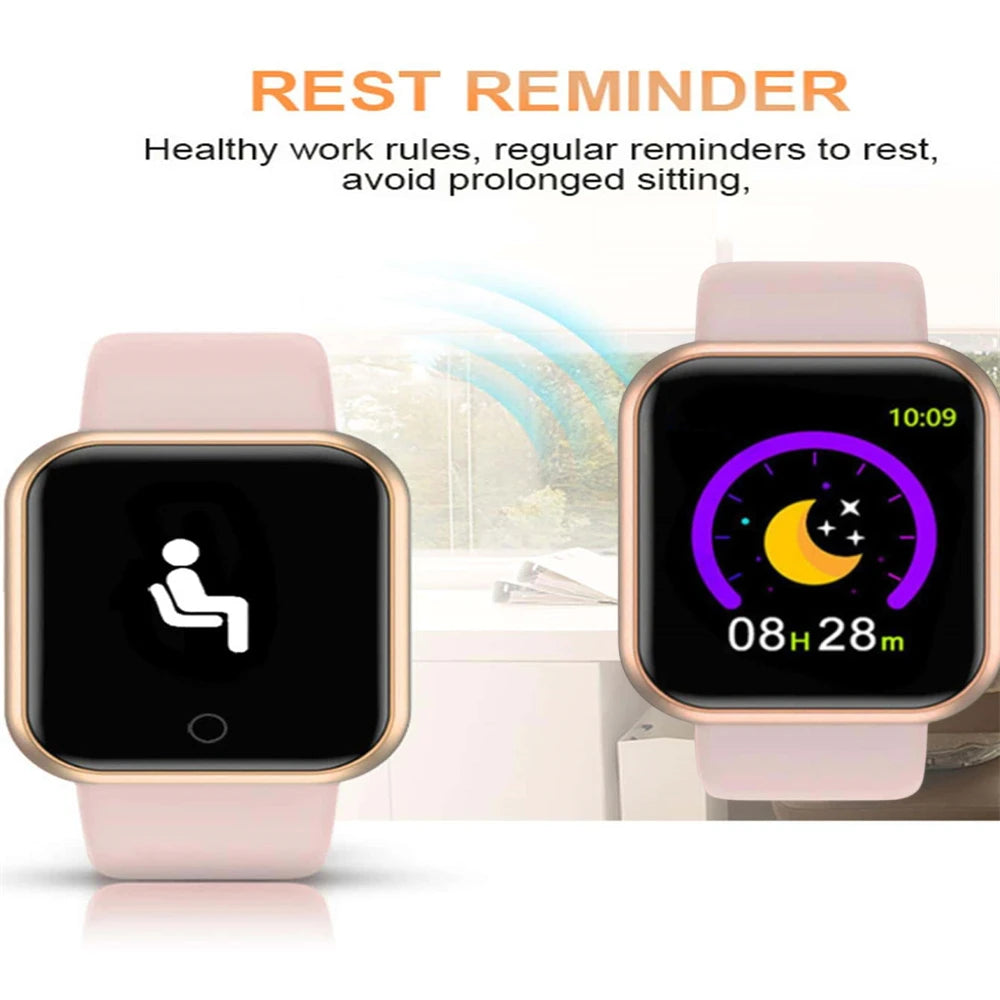 Unisex Smartwatch & Fitness Tracker for Android/iOS (Message Sync)