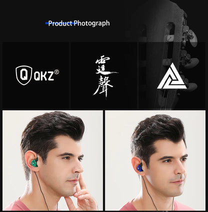 QKZ AK6 HiFi In-Ear Monitor Earbuds with Mic
