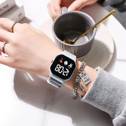 Digital LED Watch | Silicone Strap Electronic Wristwatch