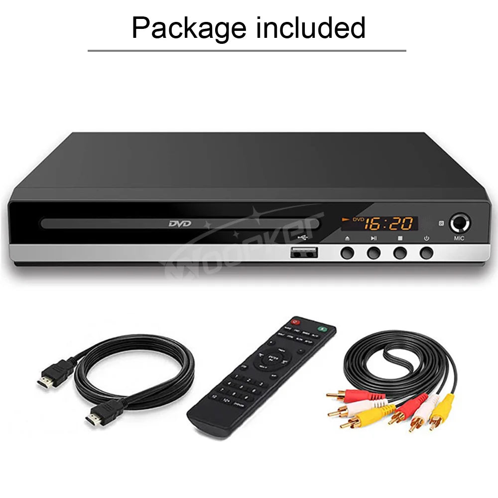 Woopker B29 Full HD 1080P DVD Player (HDMI/AV Output)