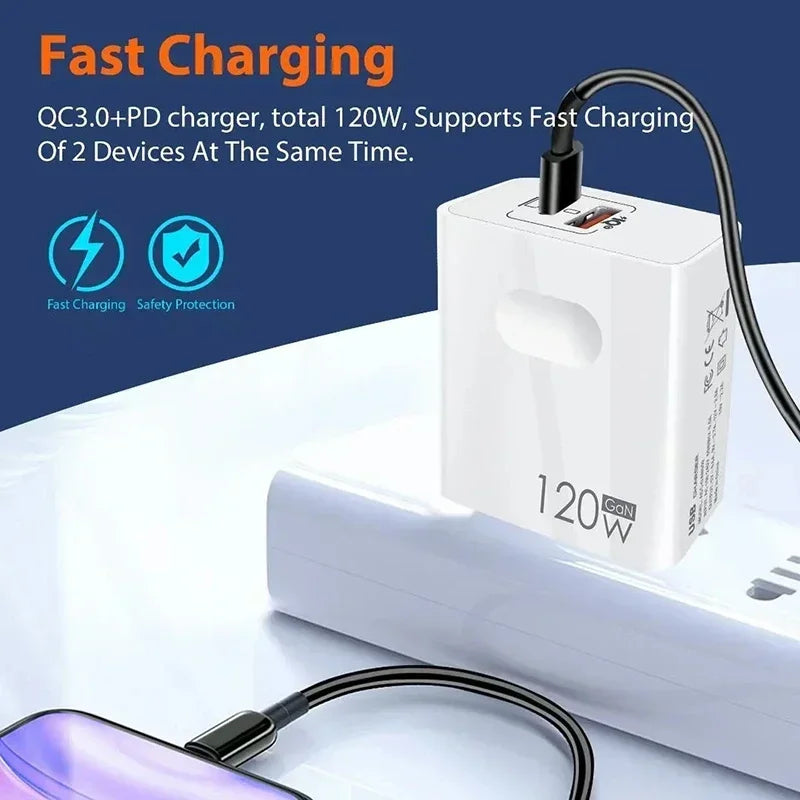 Original Xiaomi 120W PD Super Fast USB-C Charger Adapter