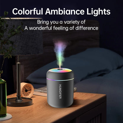 180ml Mini USB Aroma Diffuser & Air Humidifier w/ LED Lights