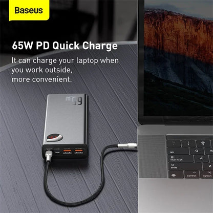 BASEUS 65W PD/QC 3.0 Power Bank | 20000mAh Portable External Laptop Charger