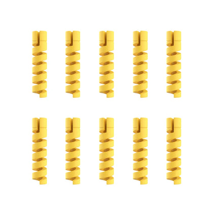 10pcs Silicone Cable Protectors | Spiral Cord Savers for USB Charger Cables