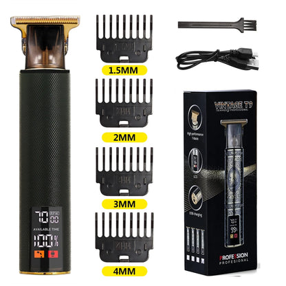 T9 LCD Precision Hair Trimmer and Clipper for Men