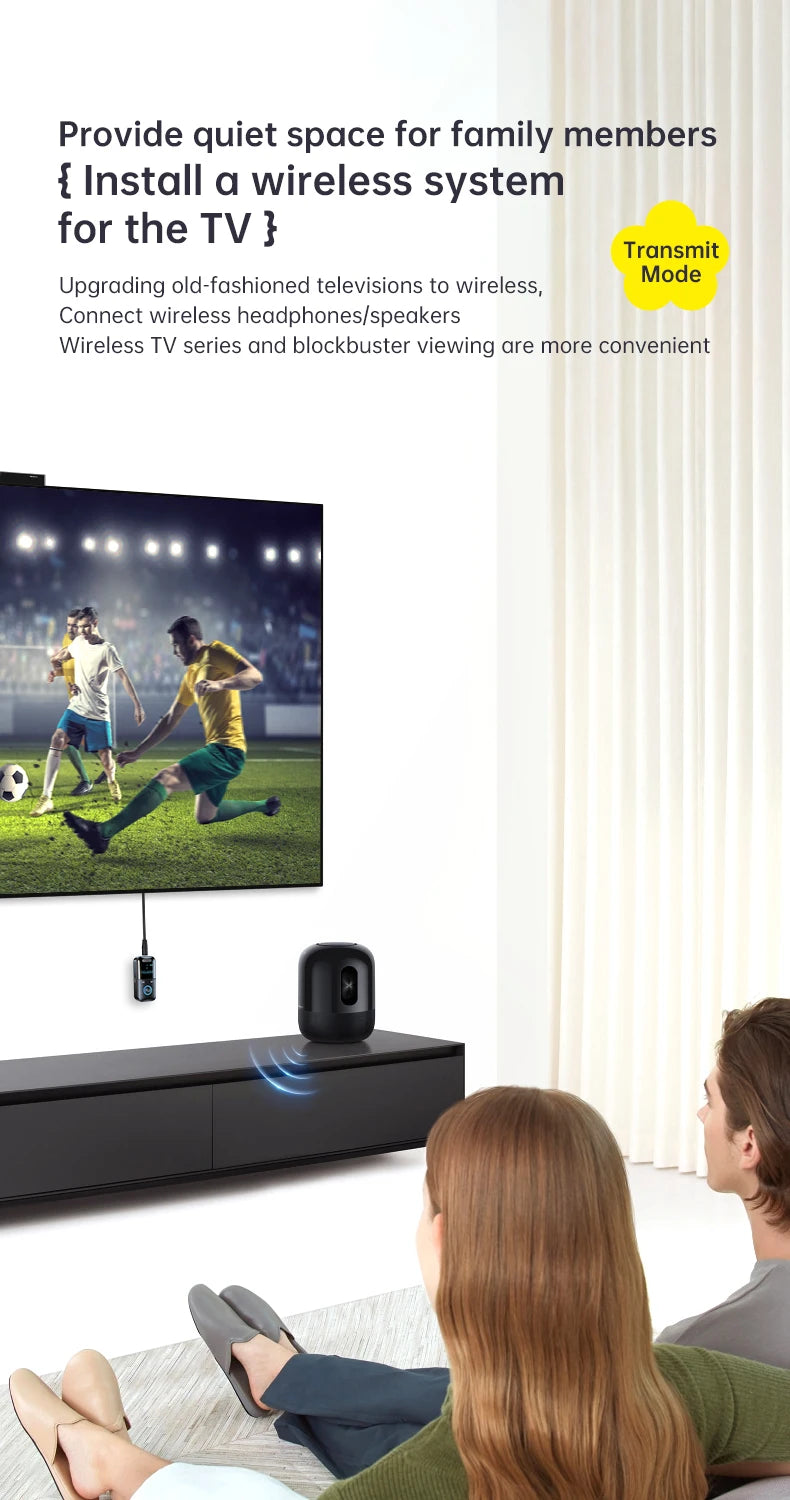 4-in-1 Bluetooth 5.4 Audio Transmitter & Receiver (3.5mm/TF)