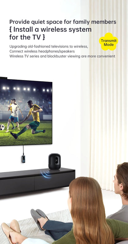 4-in-1 Bluetooth 5.4 Audio Transmitter & Receiver (3.5mm/TF)