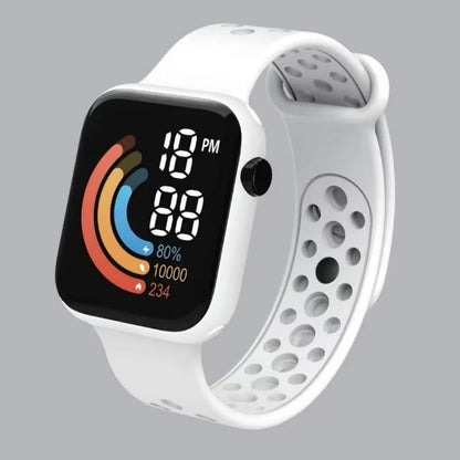 LED Digital Sport Watch (Waterproof / Silicone Strap)