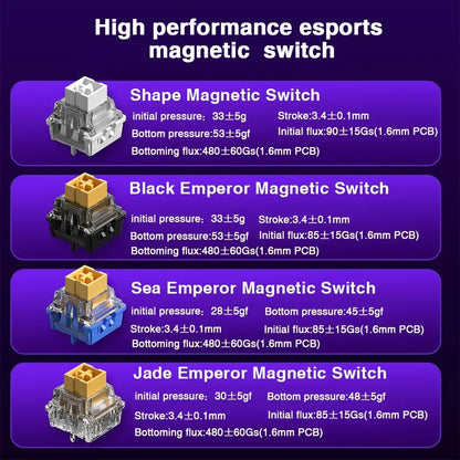 AULA HERO 68HE Customizable Mechanical Keyboard | RGB Backlit, Magnetic Switches