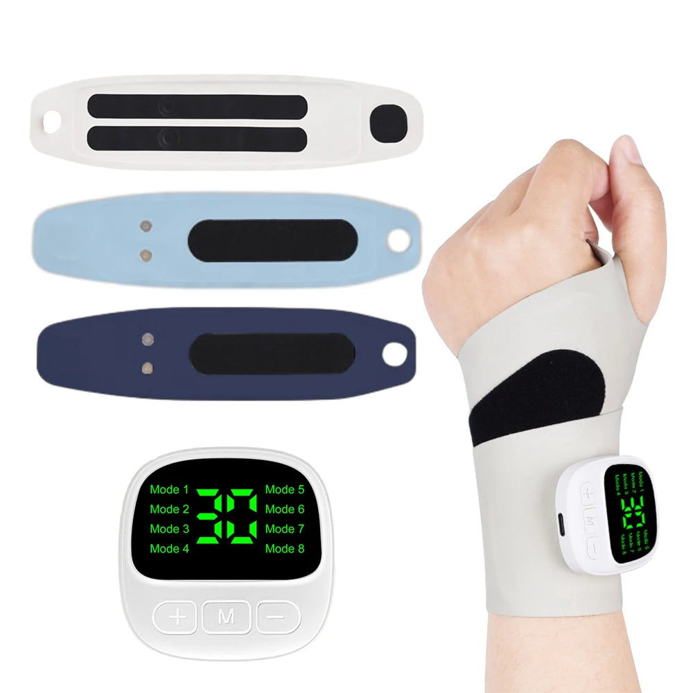 8 Mode Cordless EMS Wrist Massager | Carpal Tunnel & Tenosynovitis Relief Device