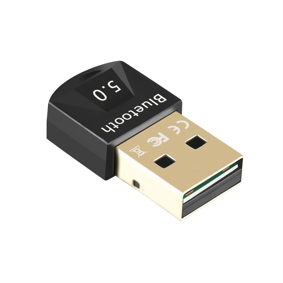 Bluetooth 5.0 USB Adapter & Receiver | High Speed Wireless Dongle for PC