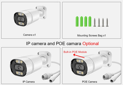 Smar 8MP POE IP Camera with AI Face Detection (Outdoor/Waterproof)