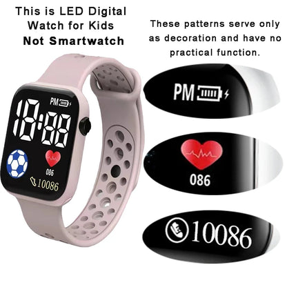 Digital LED Watch | Silicone Strap Electronic Wristwatch