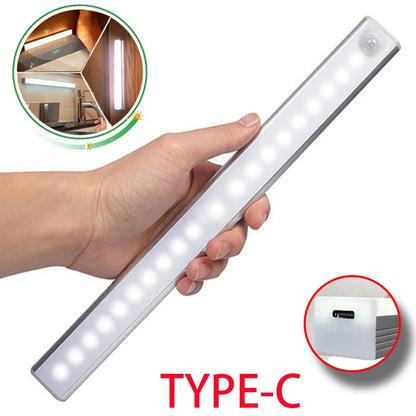 Wireless LED Motion Sensor Cabinet Light (Type C Rechargeable)