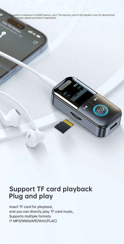 4-in-1 Bluetooth 5.4 Audio Transmitter & Receiver (3.5mm/TF)