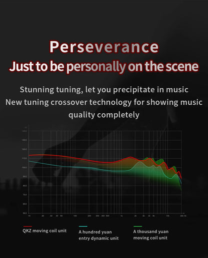 QKZ AK6 HiFi In-Ear Monitor Earbuds with Mic