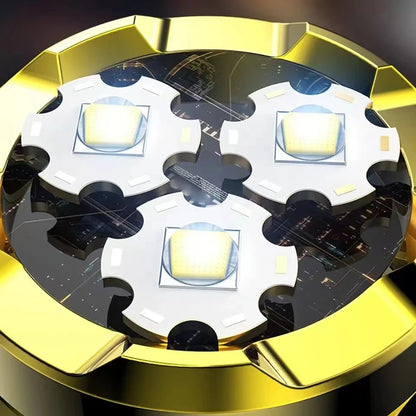 Rechargeable Multi-functional LED Flashlight (Strong Light & Long Range)