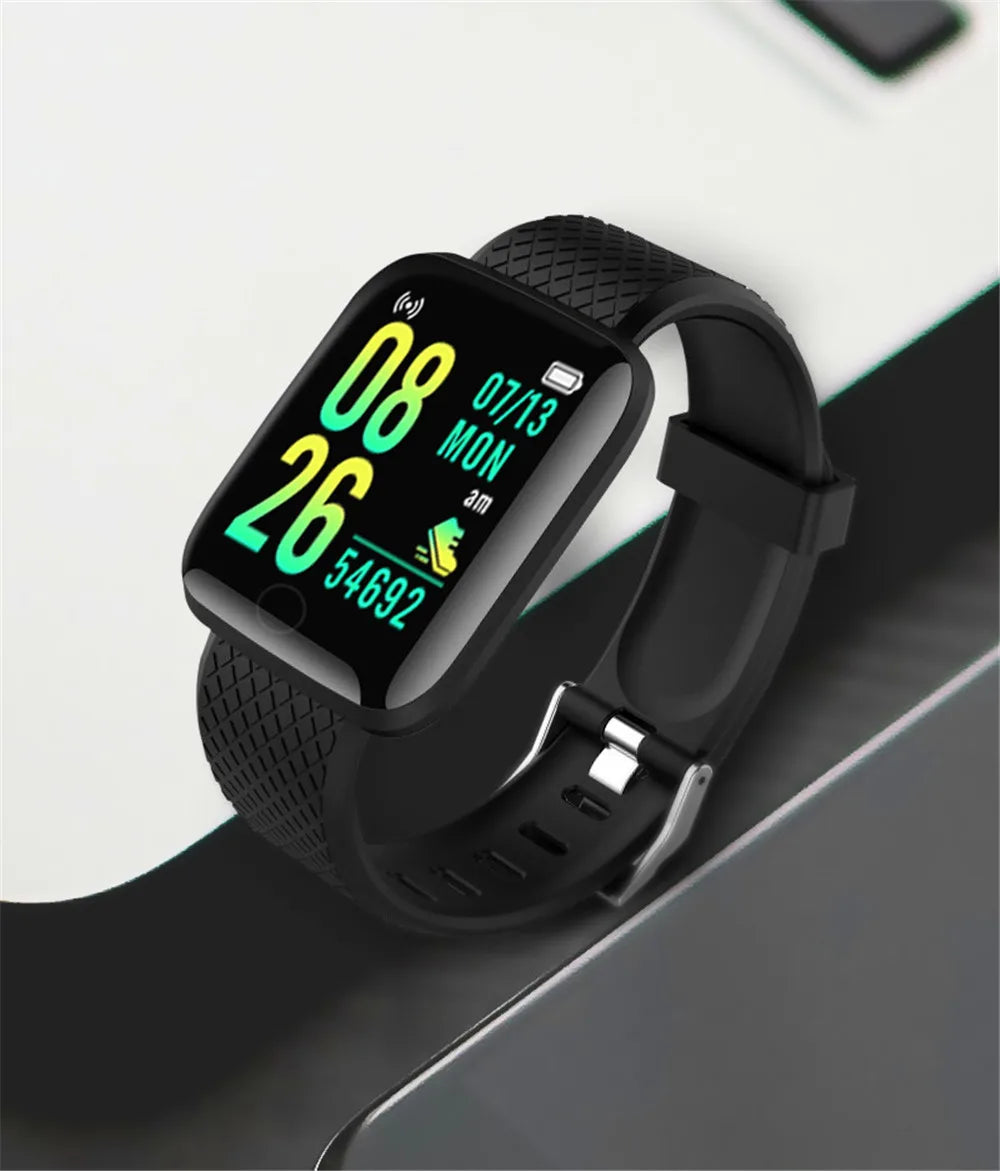 Unisex Smartwatch & Fitness Tracker for Android/iOS (Message Sync)
