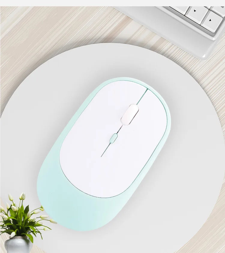 MINGCVIL Rechargeable Silent Wireless Mouse (Bluetooth/Adjustable DPI)