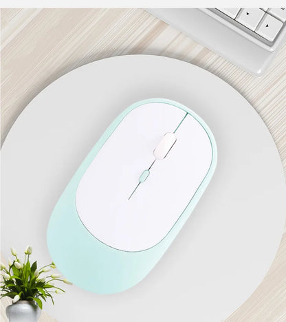 MINGCVIL Rechargeable Silent Wireless Mouse (Bluetooth/Adjustable DPI)