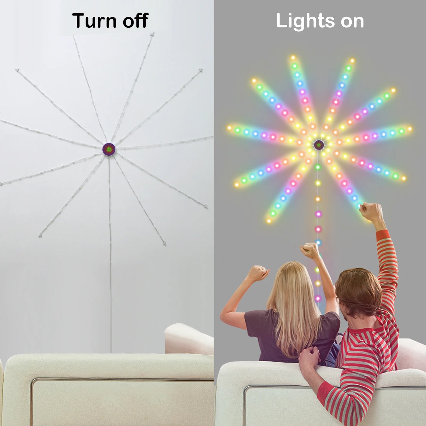 RGB LED Strip Lights with Bluetooth App Control (Music Sync)